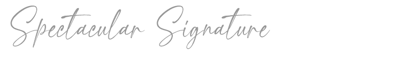 Spectacular Signature